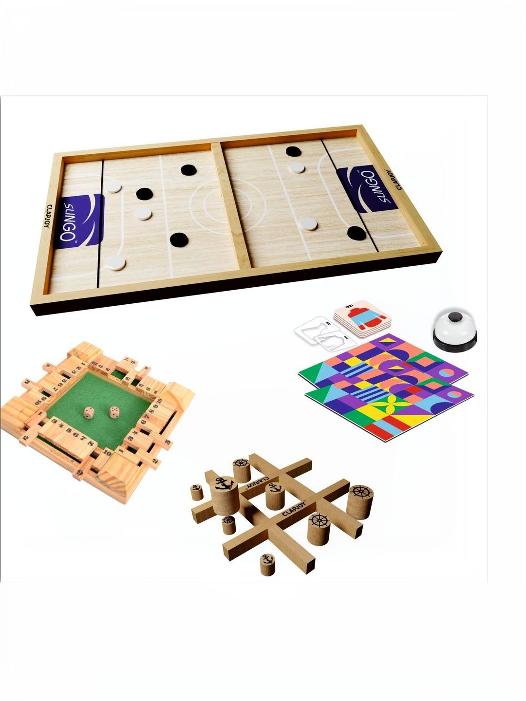 clapjoy scratch resistant board game activity toys and games