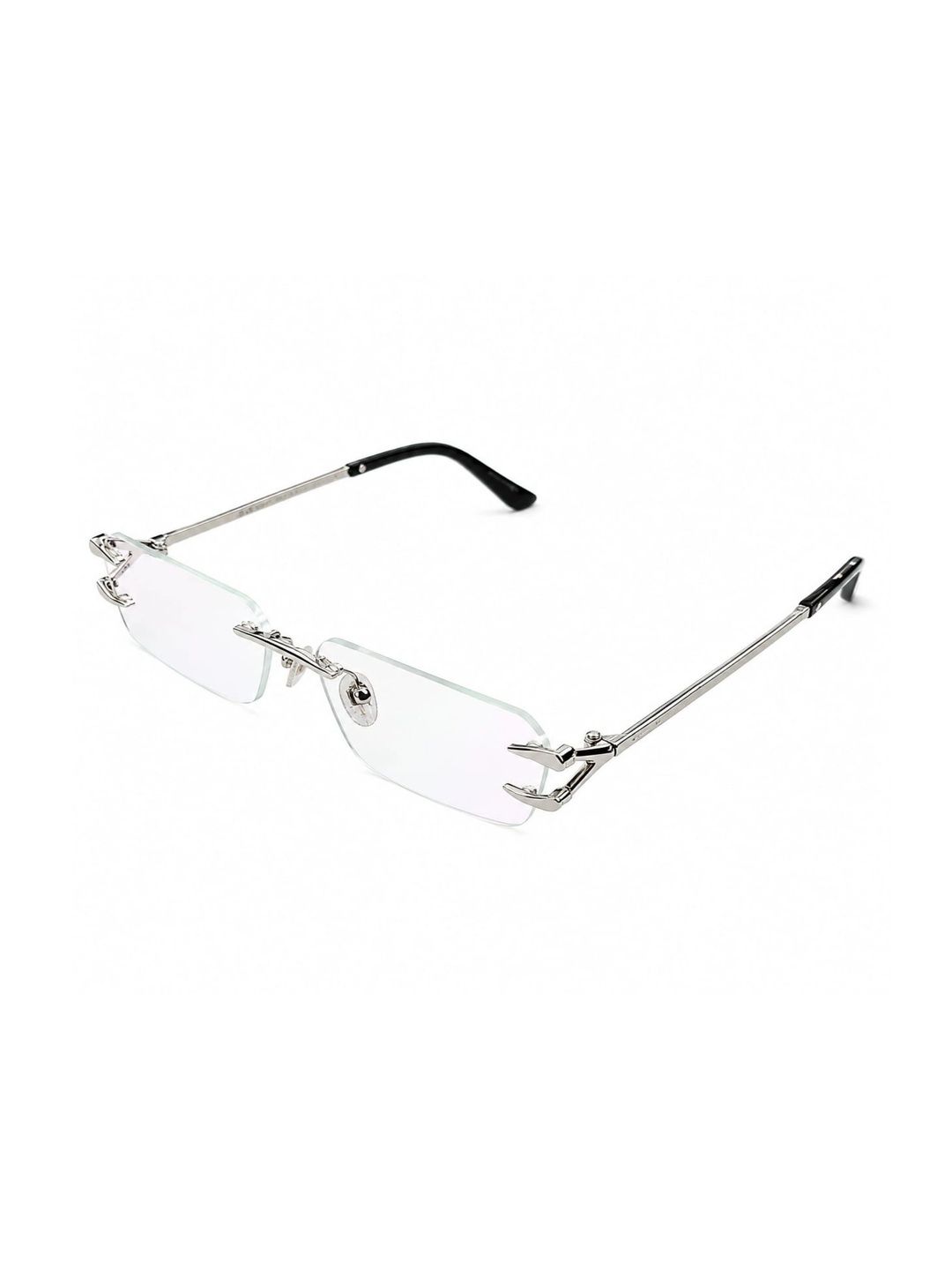 SPADEACES Unisex Grey Lens & Silver-Toned Rectangle Sunglasses with-picture-32