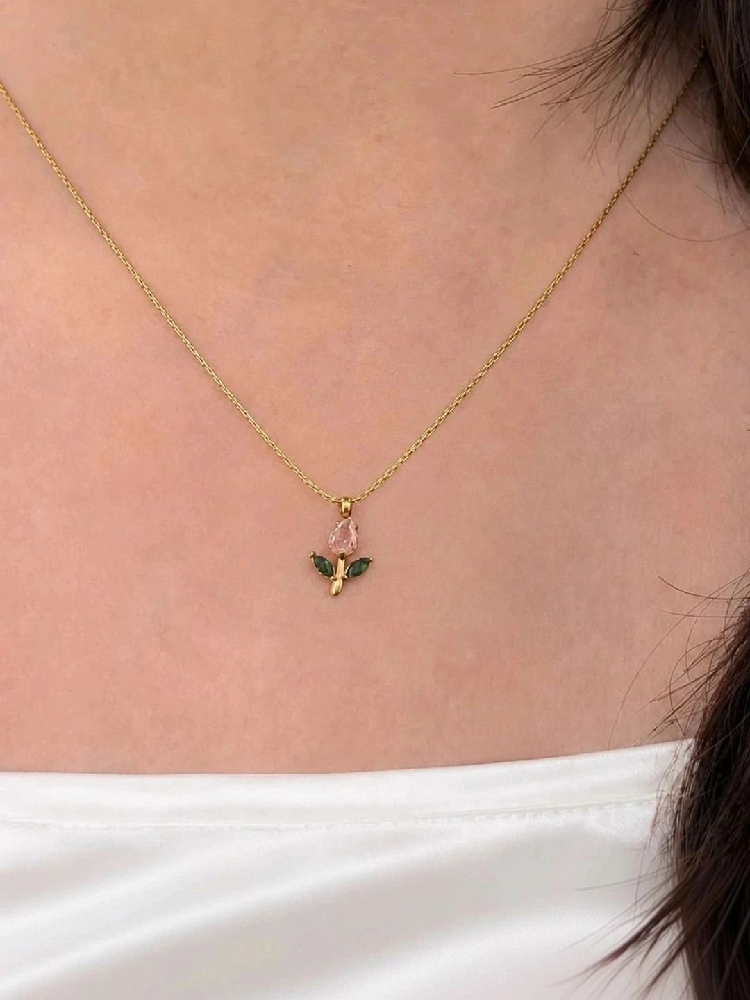 High Glitz Fashion Gold-Plated Necklace