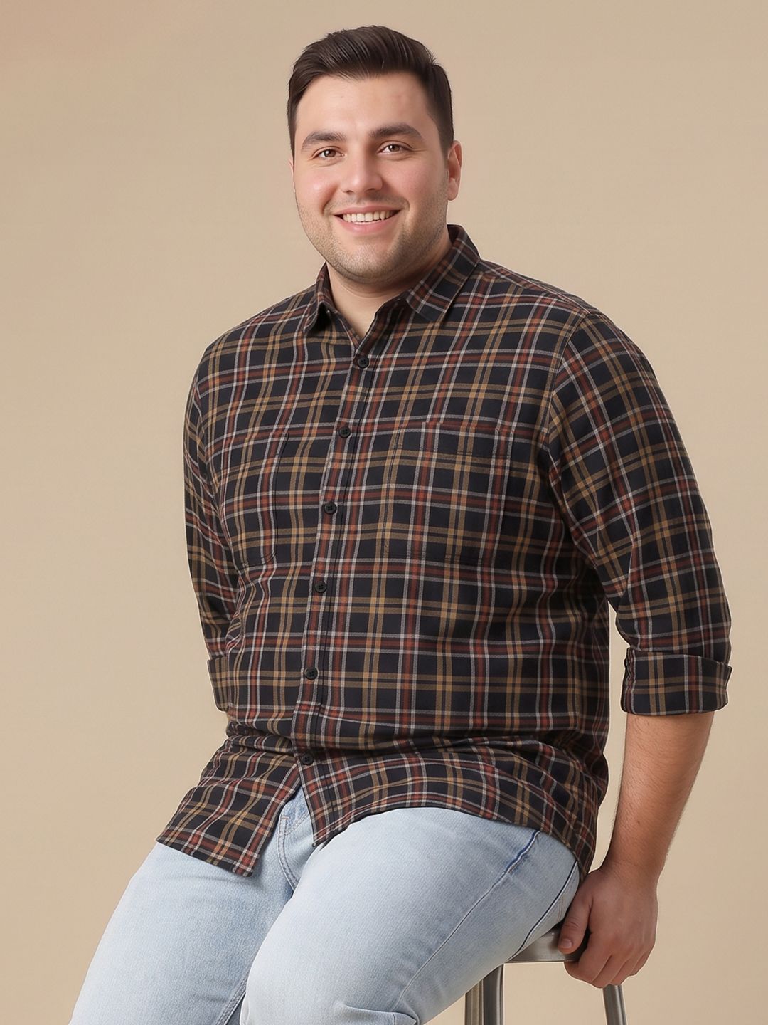 Sztori Tartan Checked Pure Cotton Casual Shirt-picture-23