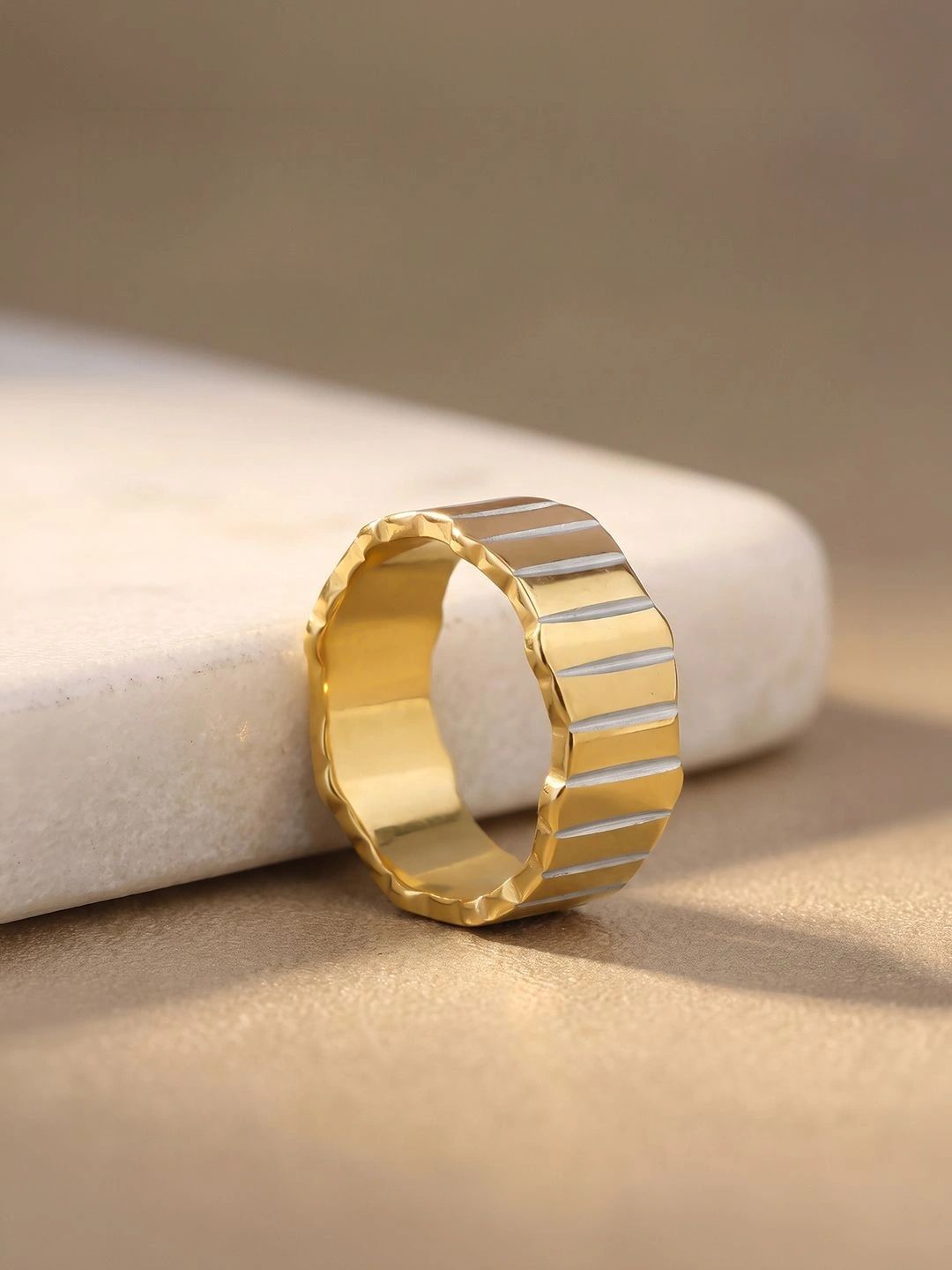 IXIA by GIVA IXIA by GIVA Men Gold-Plated Finger Ring