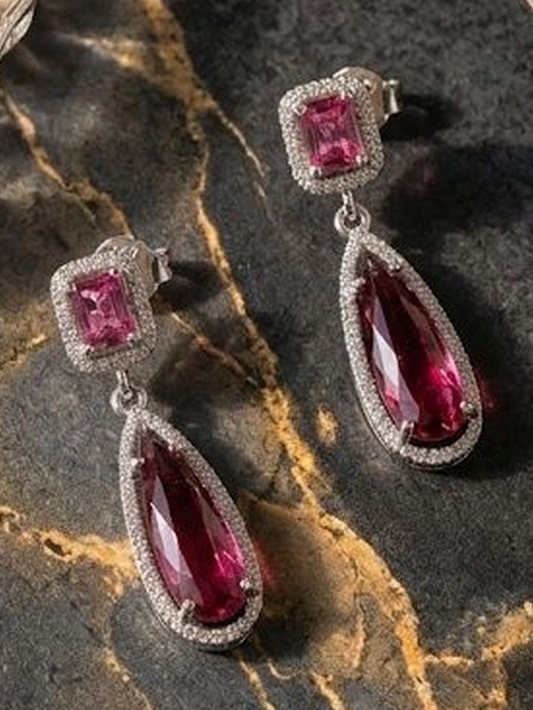 Anouk Teardrop Shaped Drop Earrings-picture-40