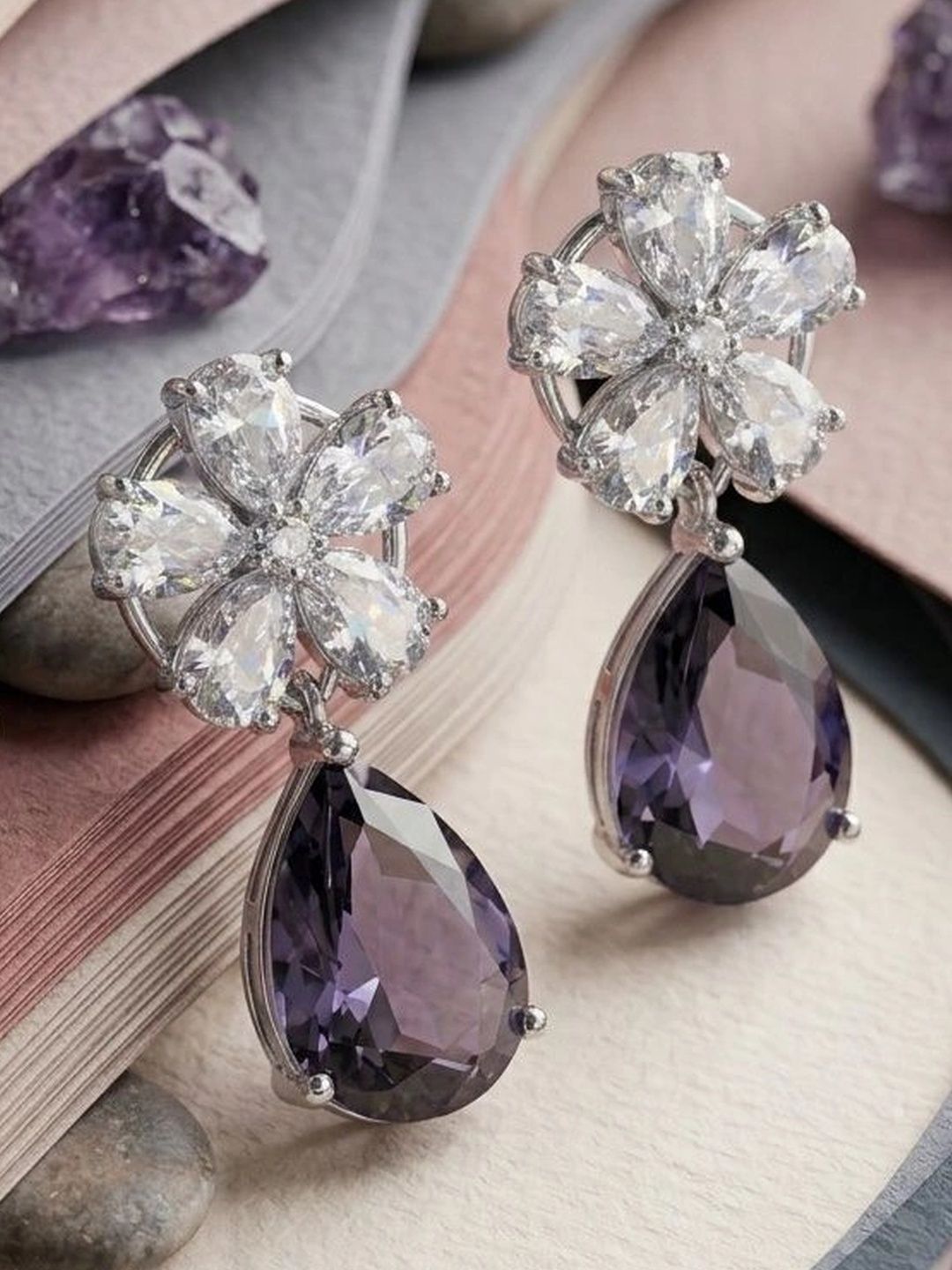 Anouk Floral Drop Earrings-picture-48