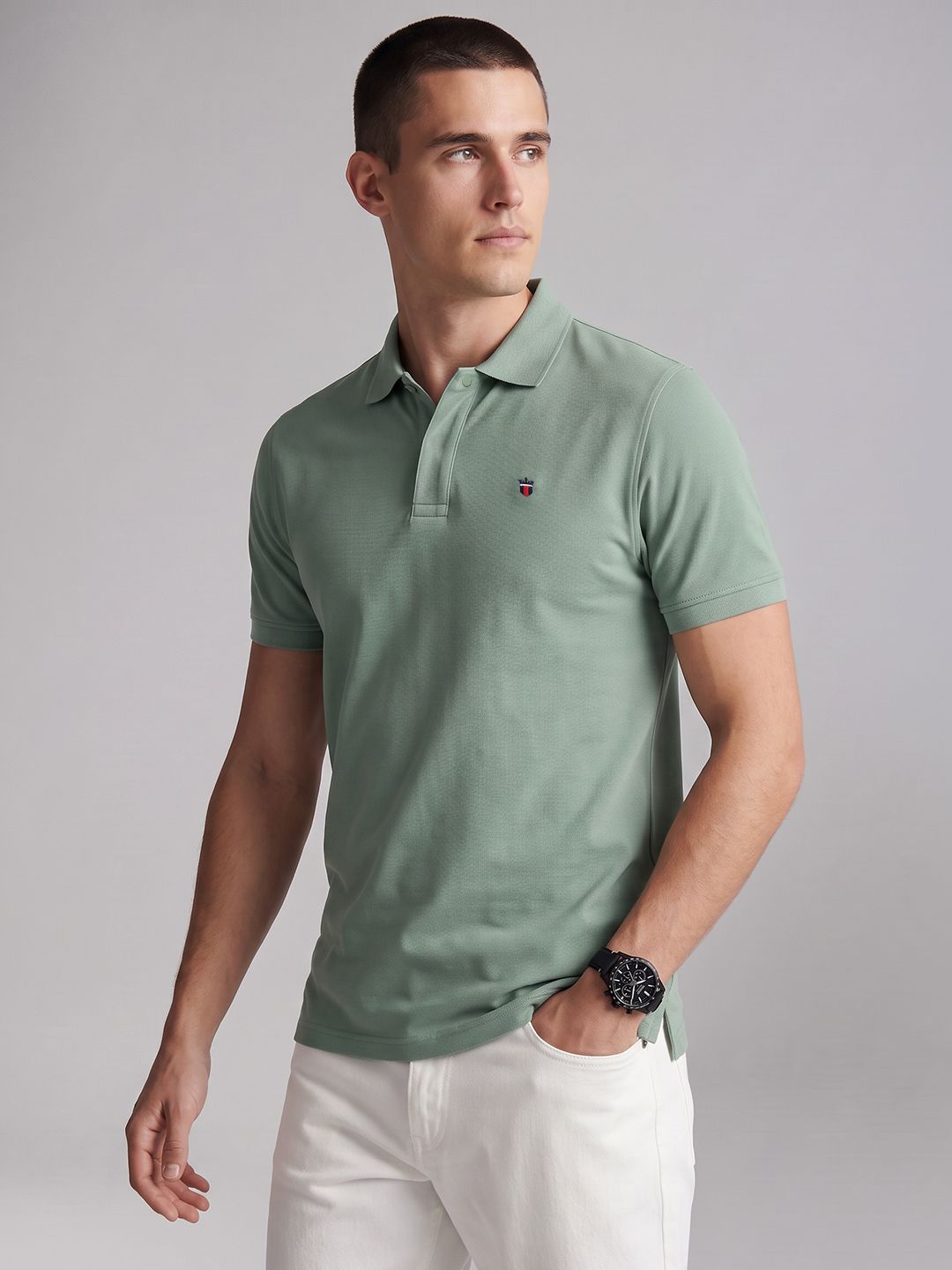 Louis Philippe Sport Polo Collar Slim Fit T-shirt-picture-31