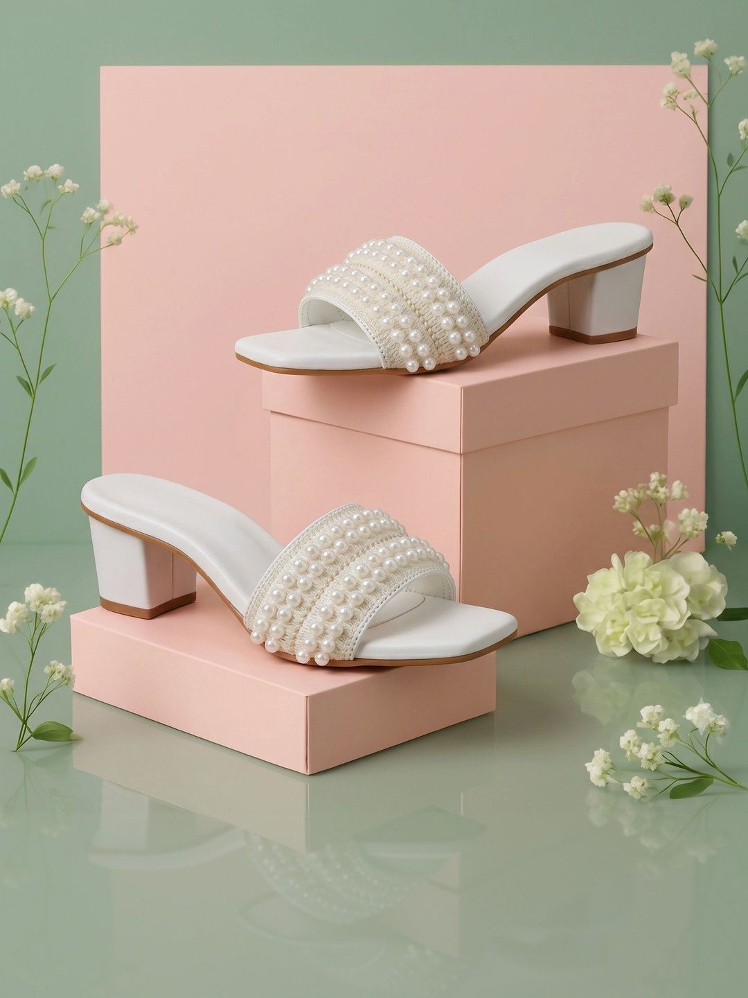 DressBerry Embellished Block Mules-picture-21