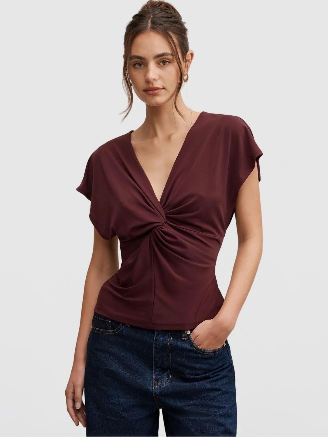 Forever New Extended Sleeves Twisted Top-picture-32