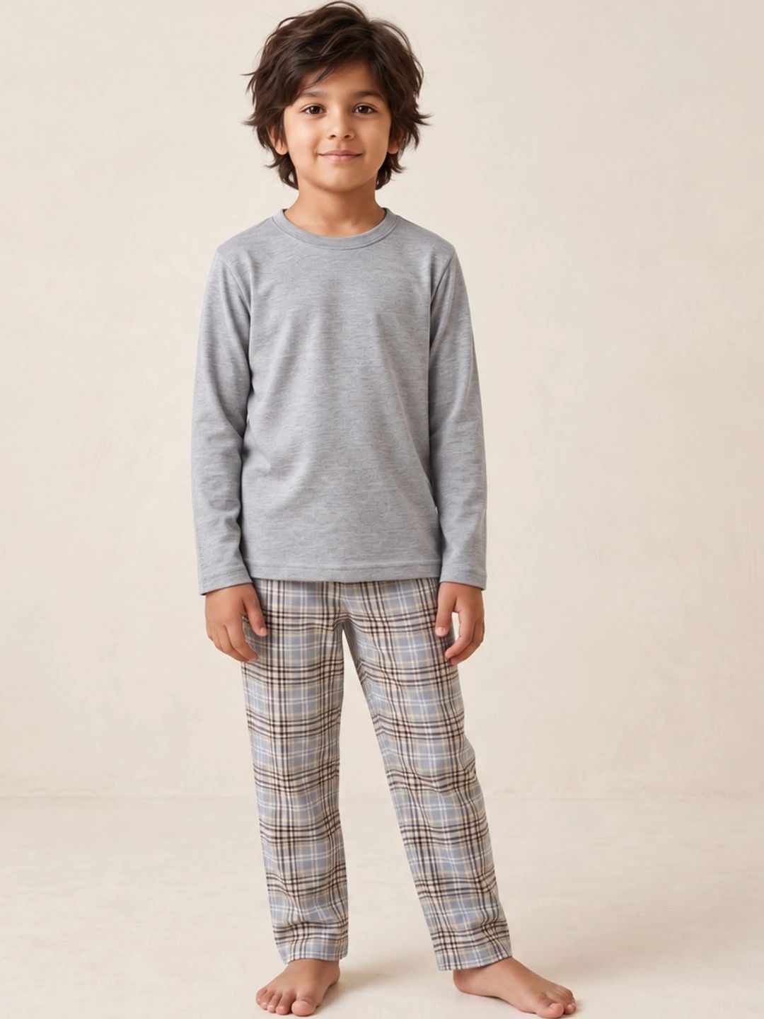 Anthrilo Boys Grey Night suit-picture-17
