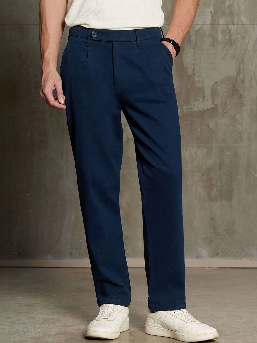 CAHOOT Men Pleated Trousers