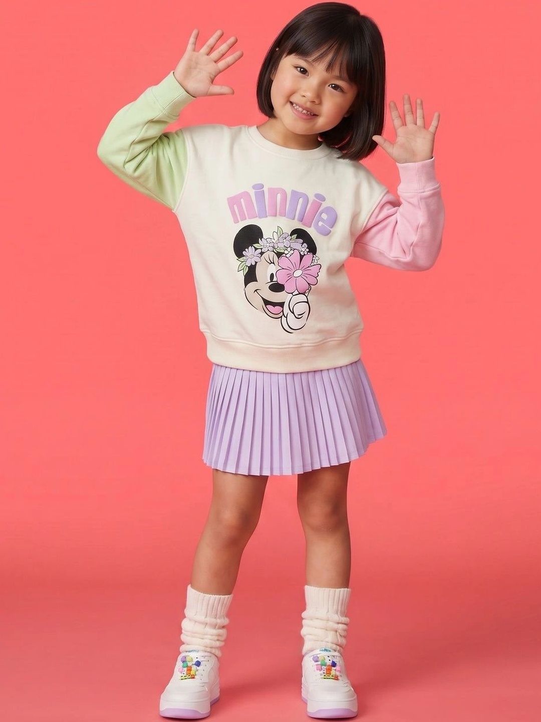 Nauti Nati Girls Colourblocked Sweatshirt-picture-10