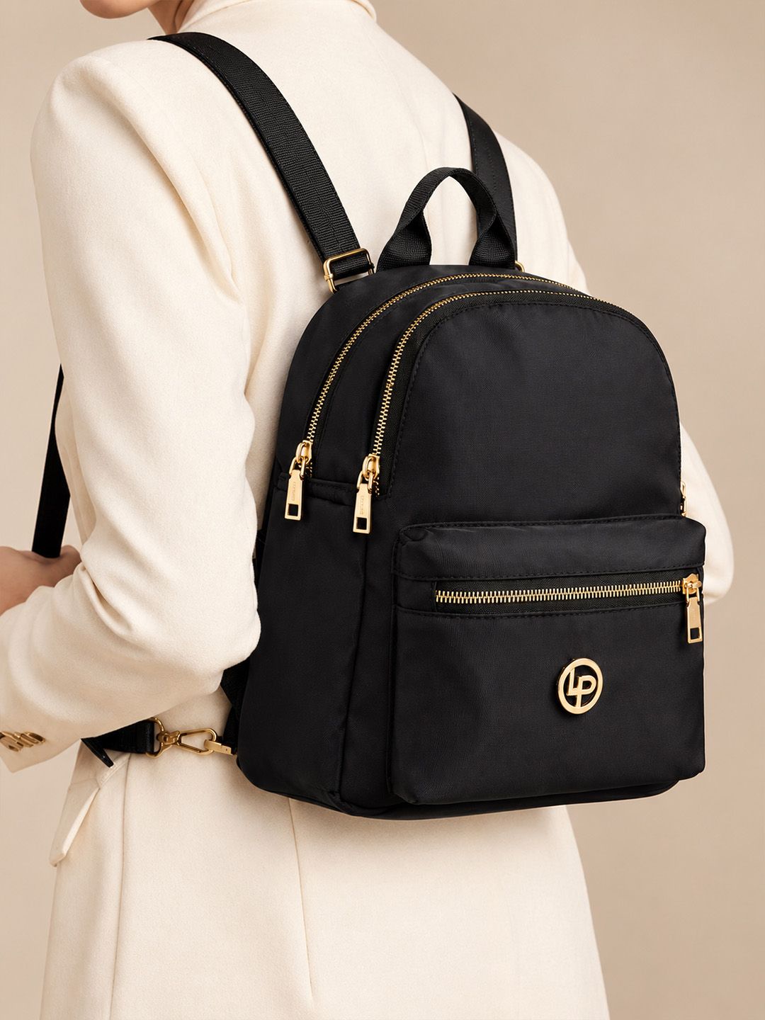 Lino Perros Women Pacman Black Everyday Backpack