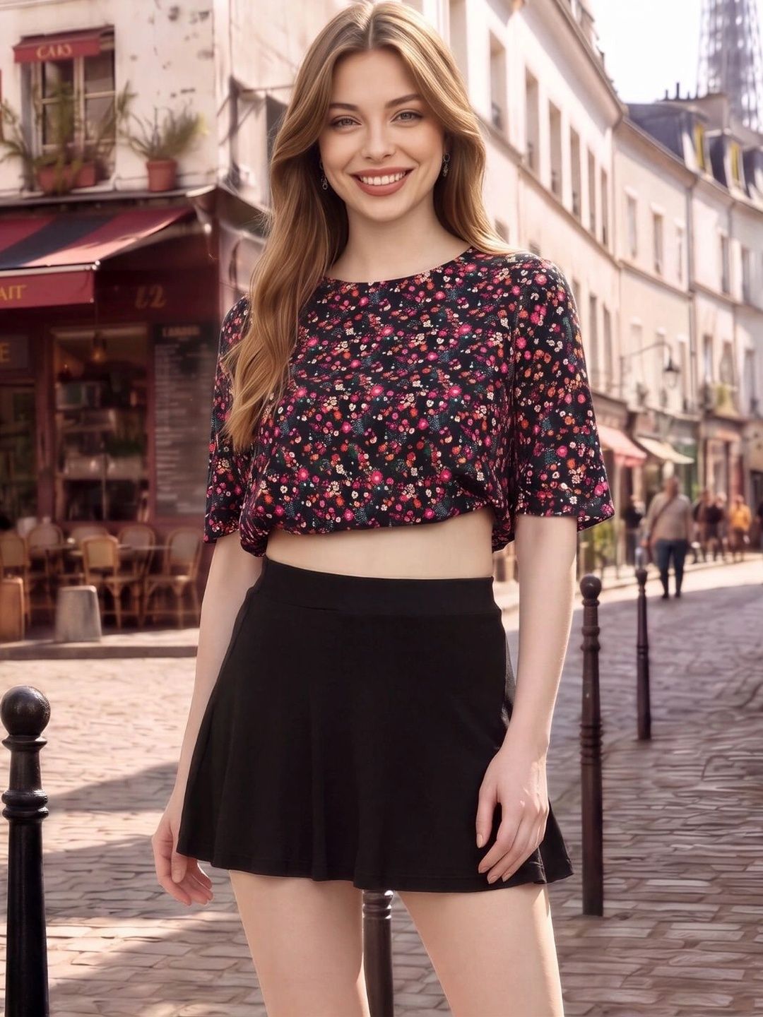 Sera Women Mini Flared Skirt-picture-7