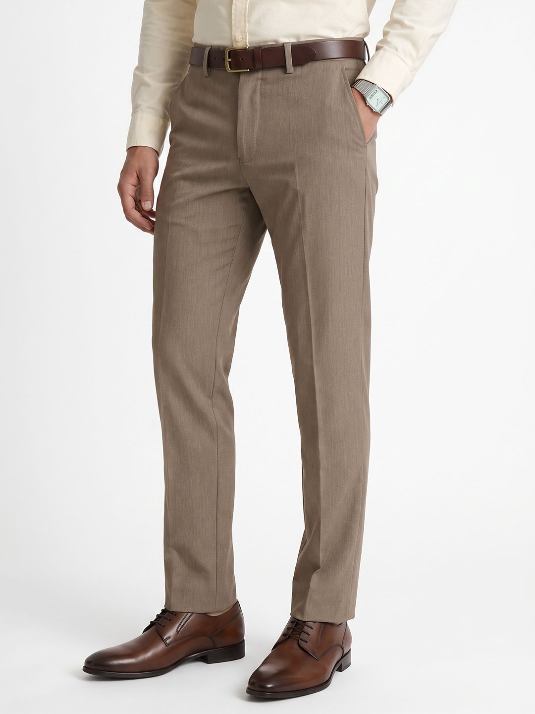 Peter England Men Neo Slim Slim Fit Trousers