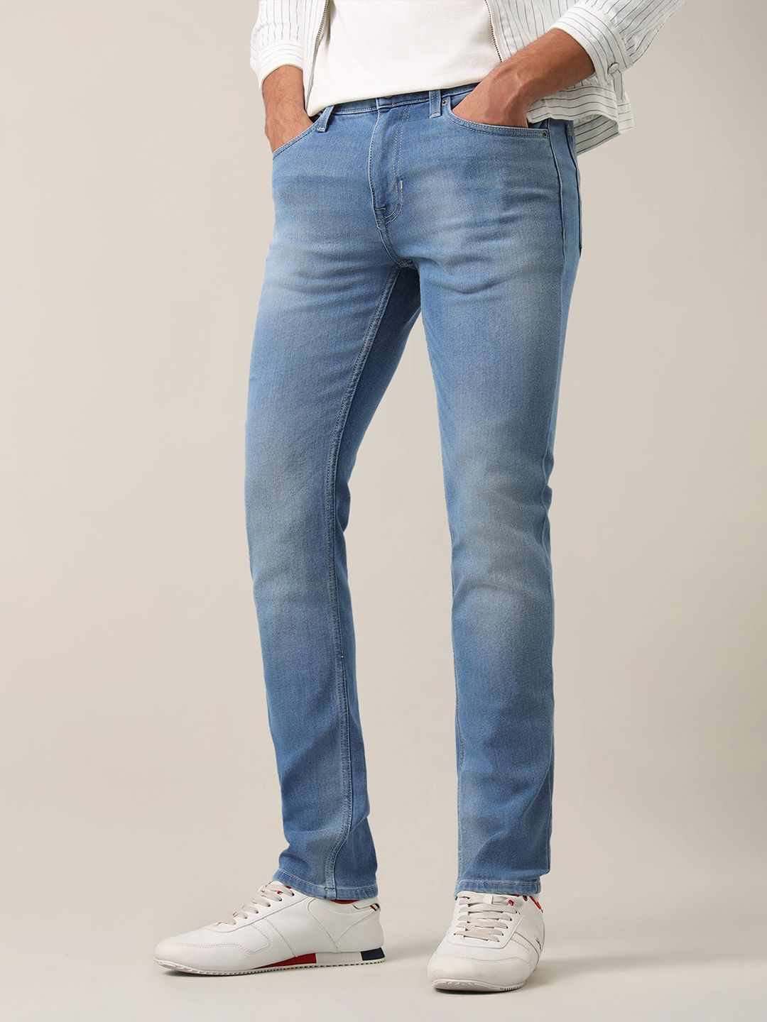 U.S. Polo Assn. Denim Co. Men Brandon-Slim Tapered Fit Light Fade Stretchable Jeans-picture-27