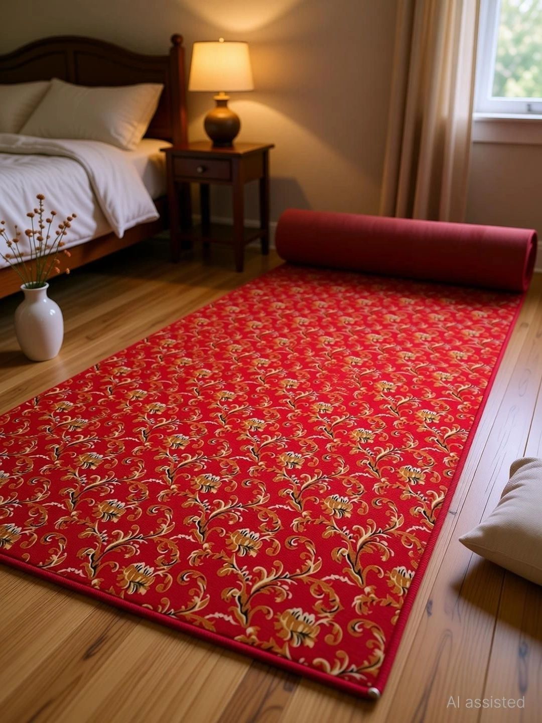 Acarpet Acarpet Multicoloured Traditional Anti-Skid Nylon Carpet
