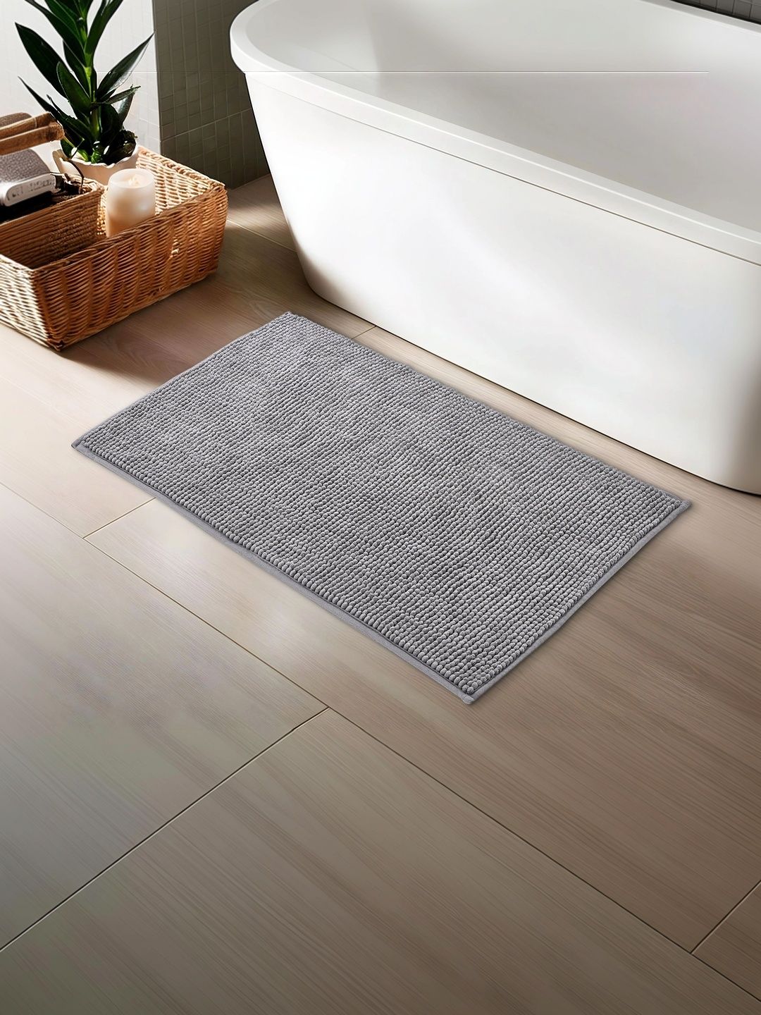 Home Centre Grey 1902 GSM Anti-Skid Bath Rugs-picture-36