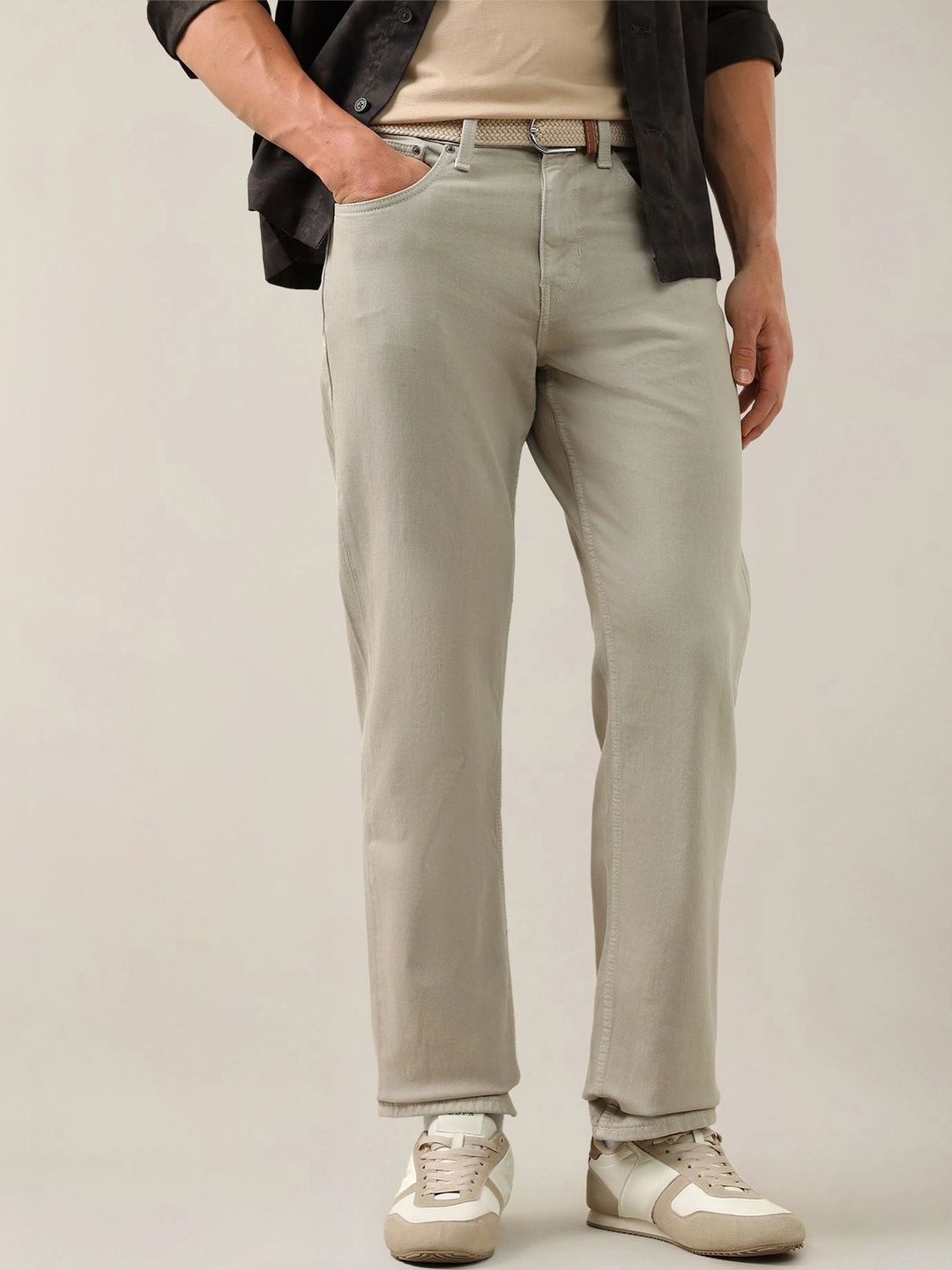 U.S. Polo Assn. Denim Co. Men Relaxed Fit Mid-Rise Stretchable Jeans-picture-8