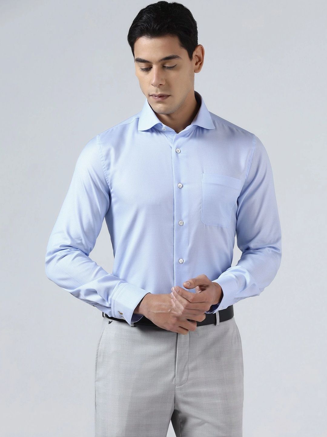 Blackberrys Men Slim Fit Formal Shirt-image-36