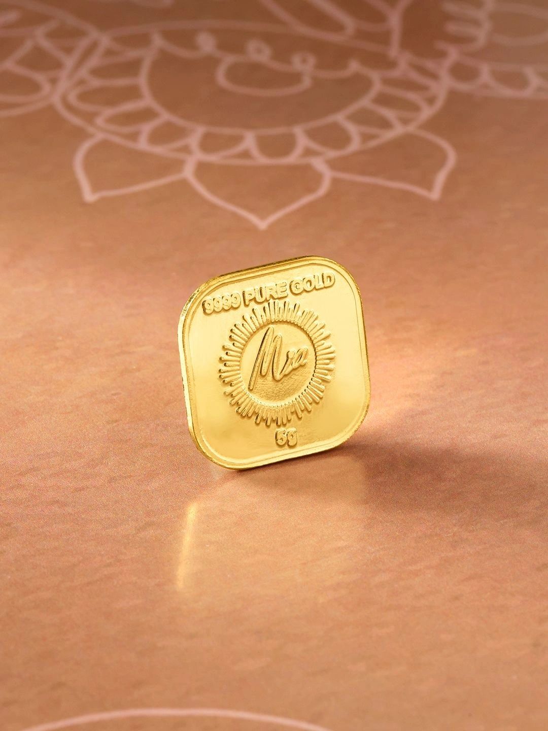 Mia by Tanishq 24 Kt Religious Square Gold Coin-5g-picture-37