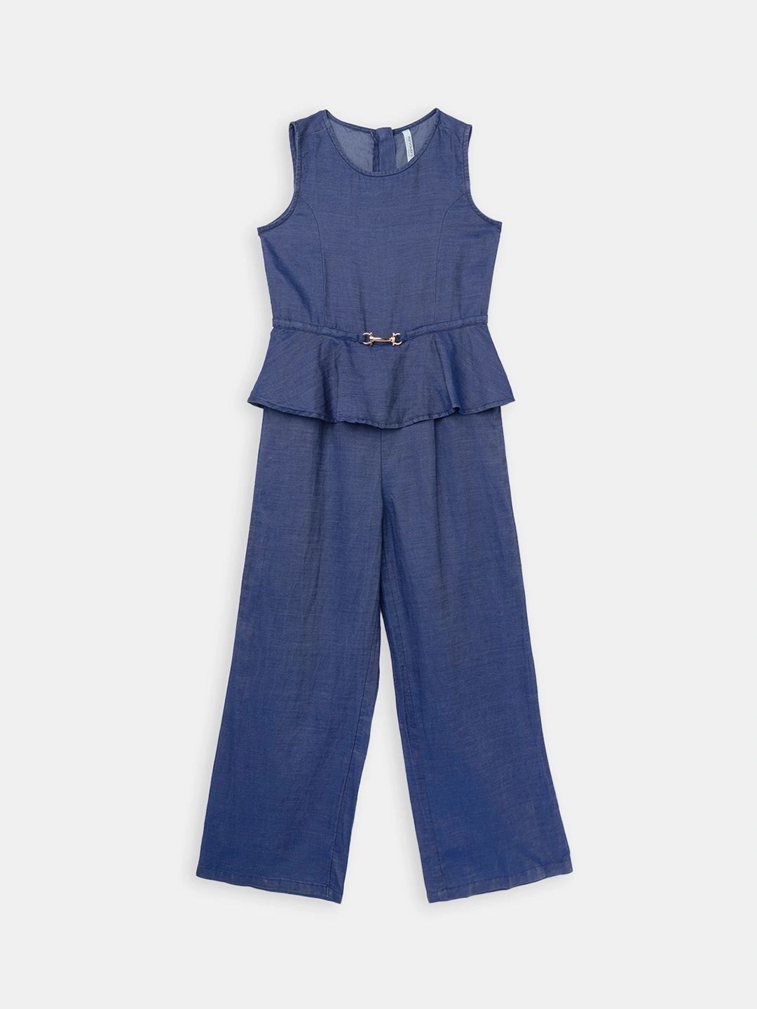 Pantaloons Junior Girls Tencel Blend Basic Jumpsuit-picture-10