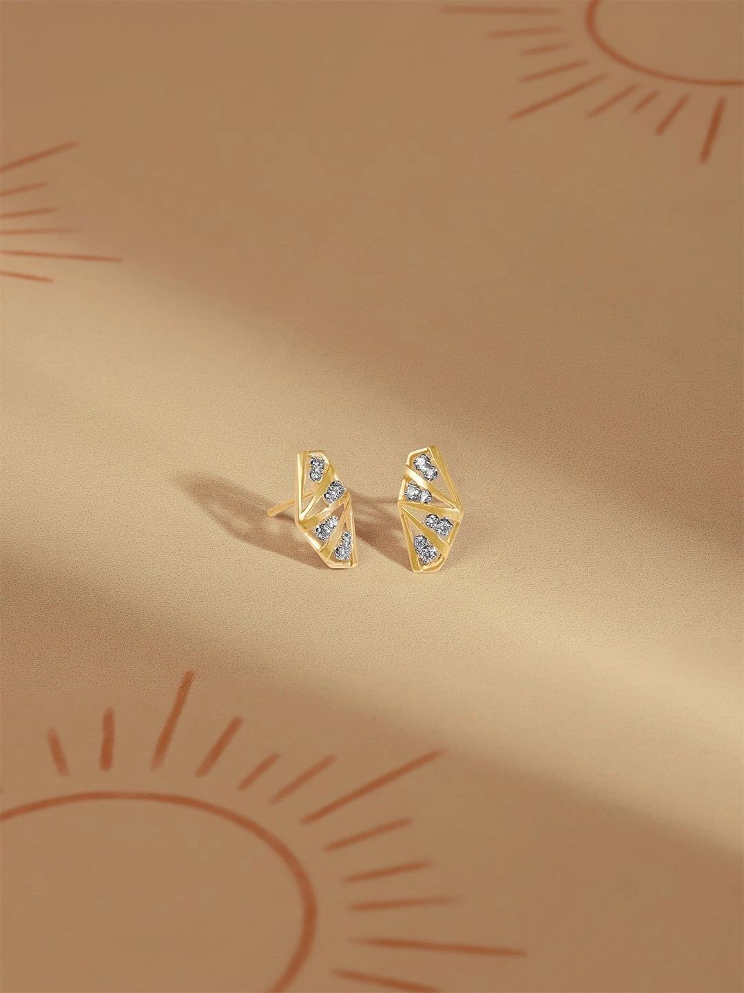 Mia by Tanishq 14KT Gold Earring With 0.105 CT Natural Diamond-0.919 g-picture-38
