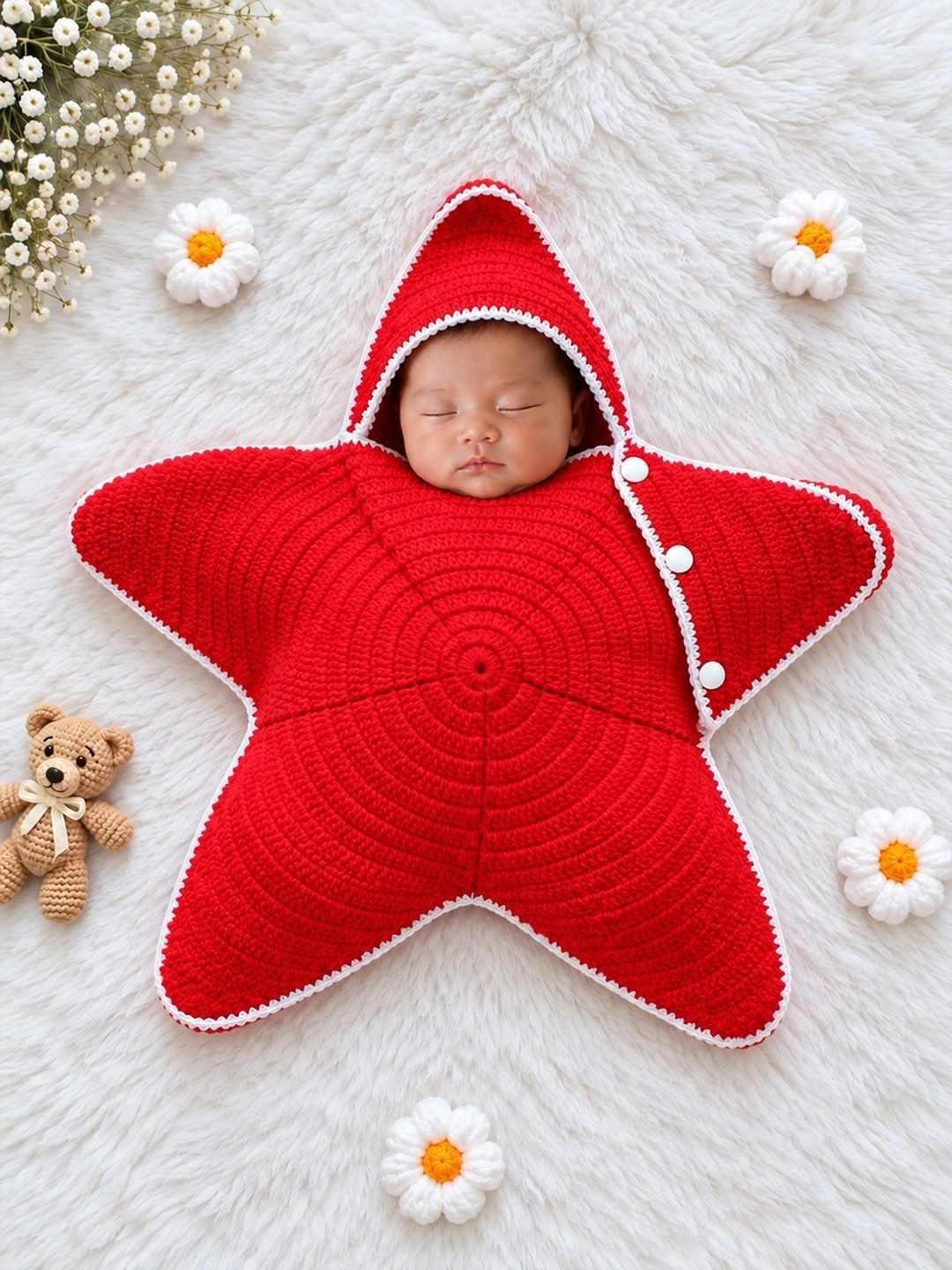 Woonie Infants Star Shaped Applique Photography Prop-picture-10