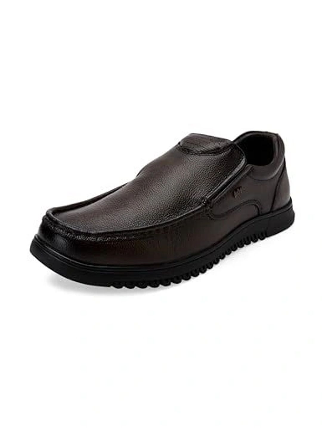 Lee Cooper Men Textured Round Toe Slip-On Formal Loafers Shoes-picture-19