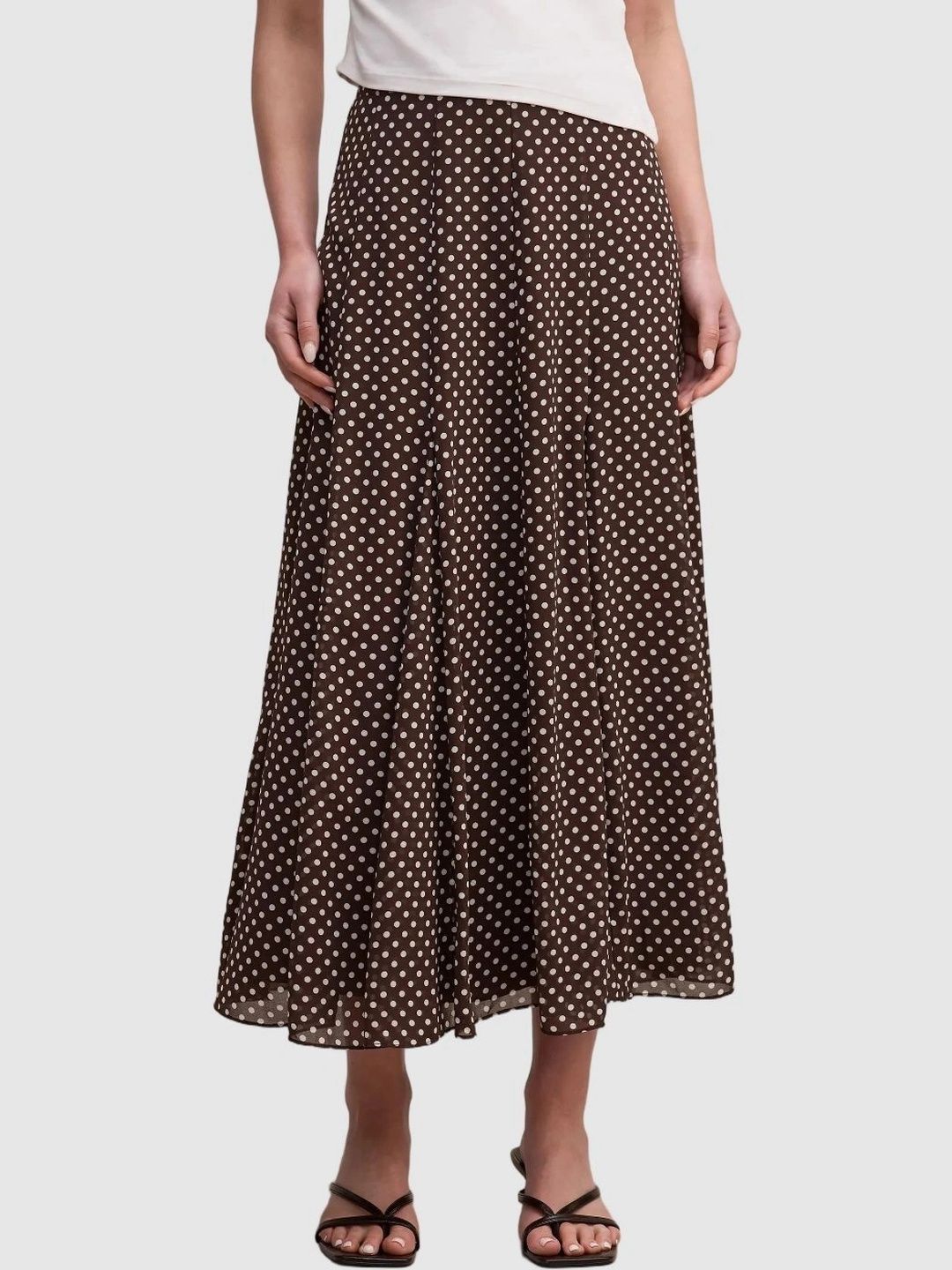 Forever New Women Geometric Midi A-Line Skirt-picture-29