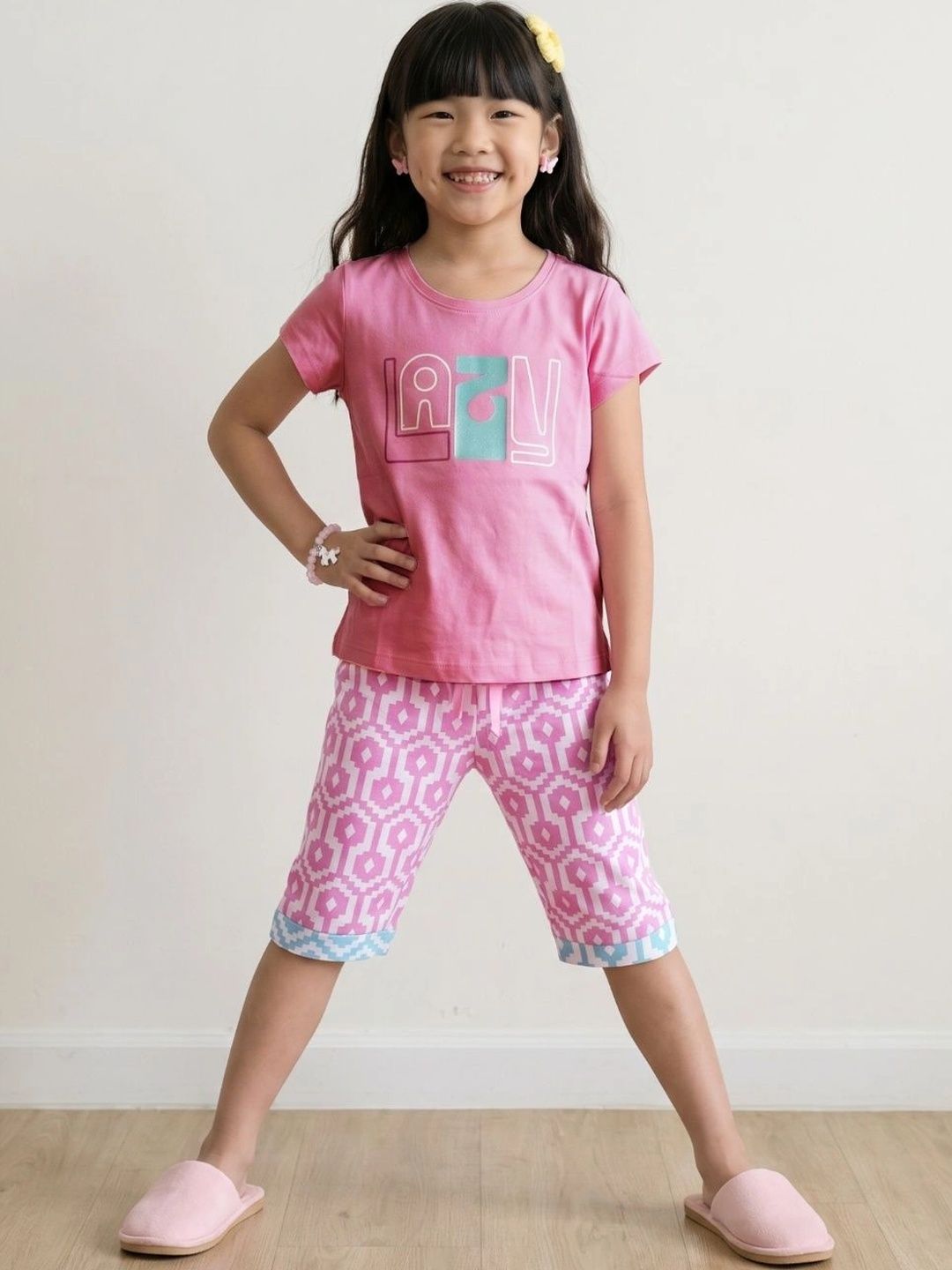 Sweet Dreams Girls Printed Night suit-picture-33