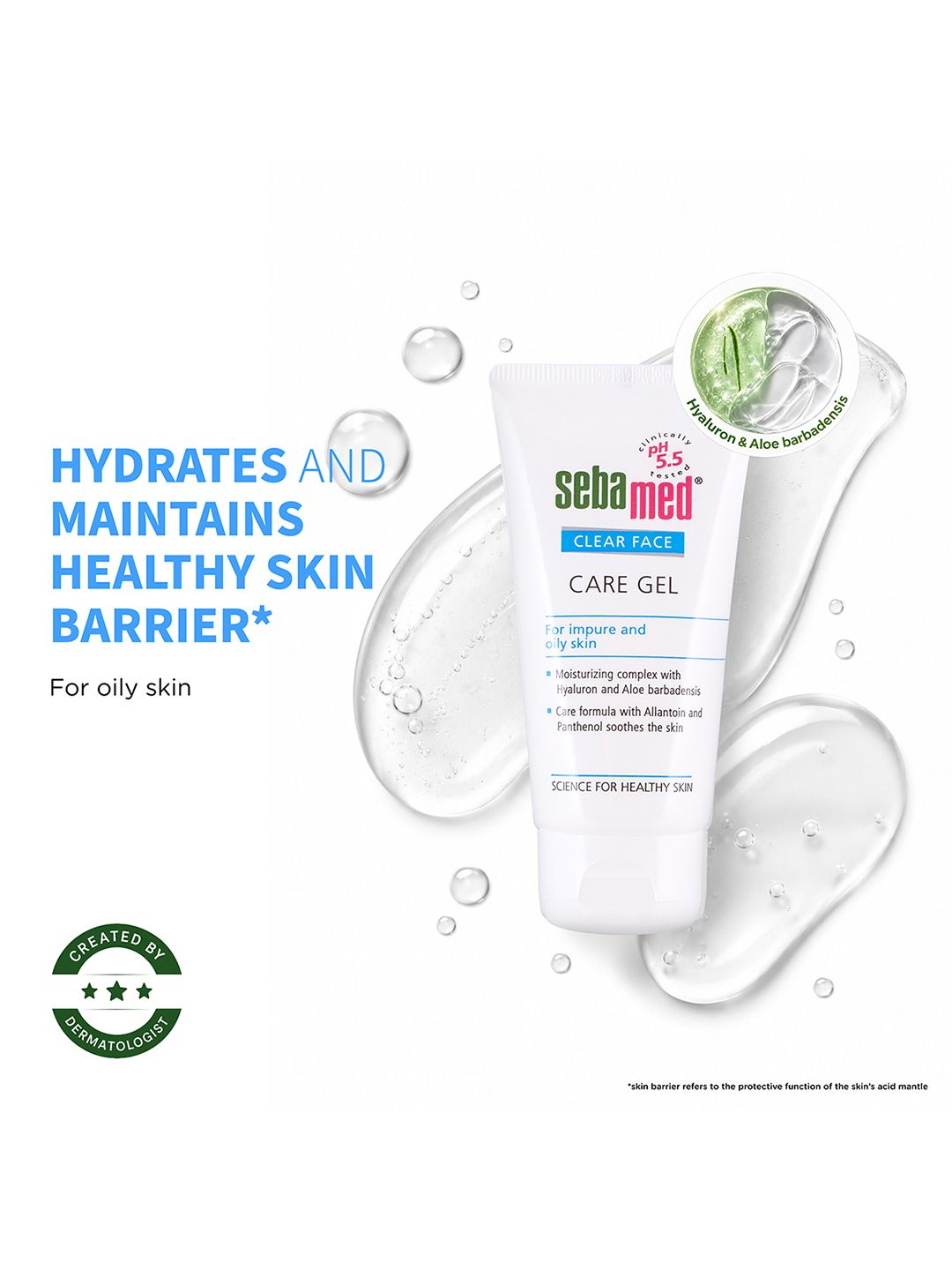 Sebamed Sebamed Clear Face Care Moisturizing Gel for Oily Skin with pH 5.5 - 50 ml