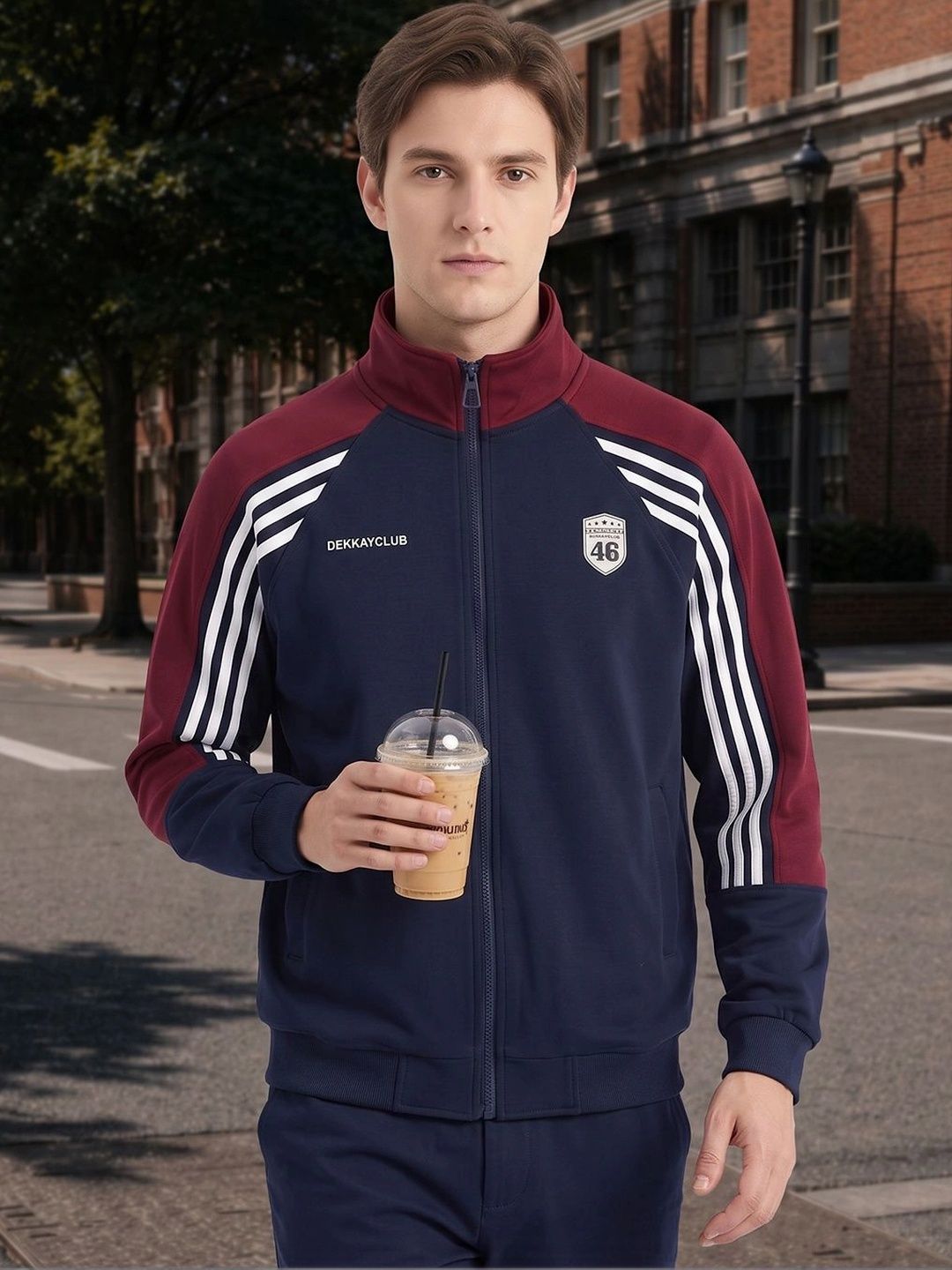 StyleCast x Revolte StyleCast x Revolte Men Colourblocked Outdoor Sporty Jacket