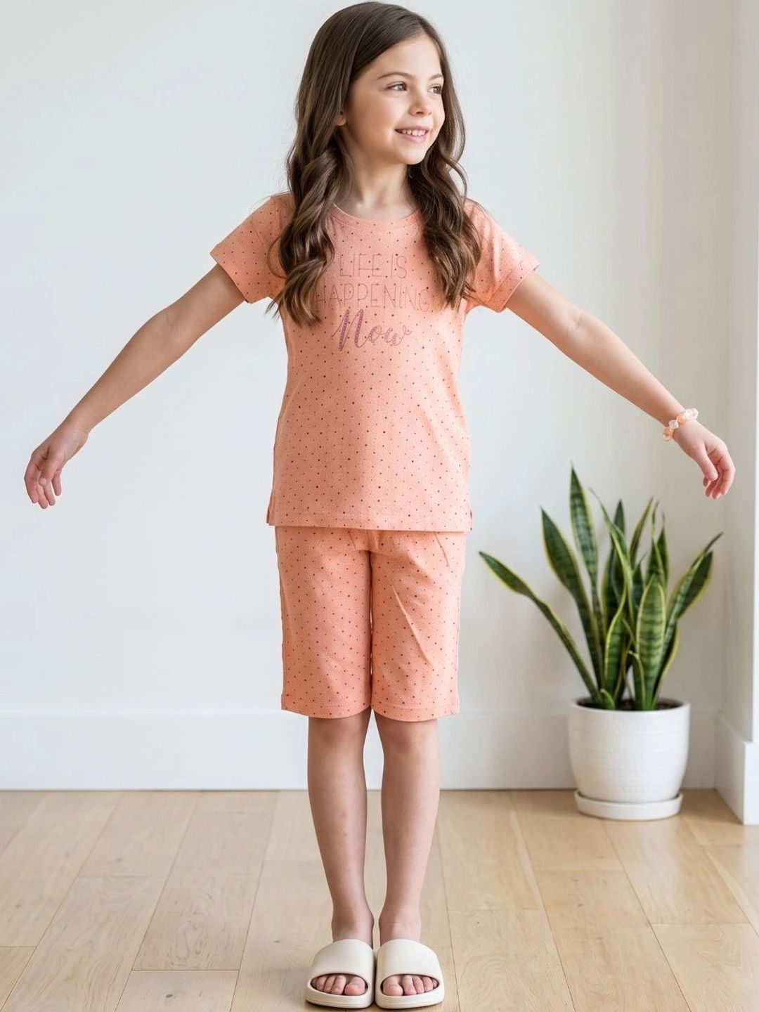 Sweet Dreams Girls Printed Night suit-picture-29