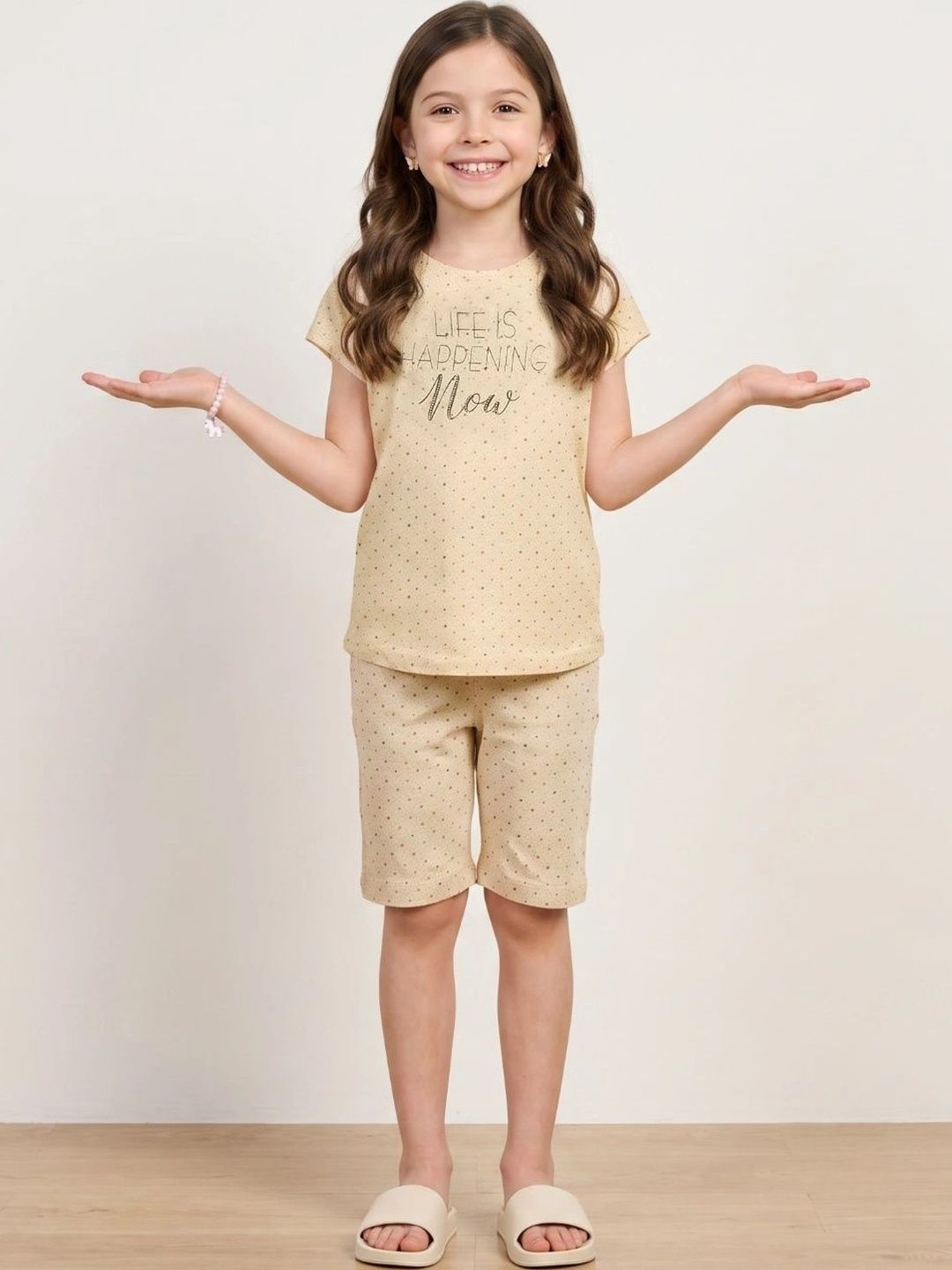 Sweet Dreams Girls Printed Night suit-picture-17
