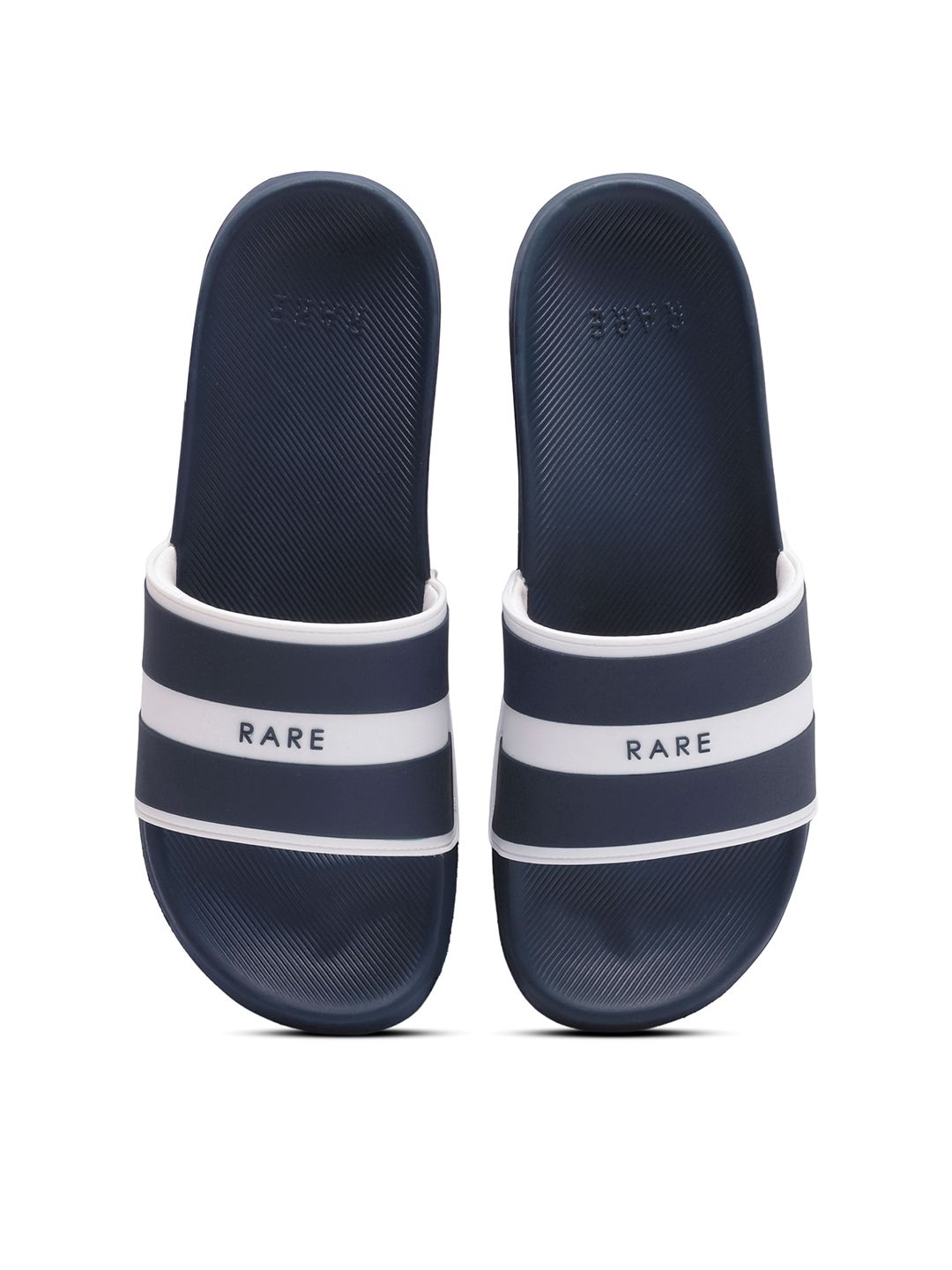 RARE RABBIT Men Navy Blue Printed Sliders-picture-11