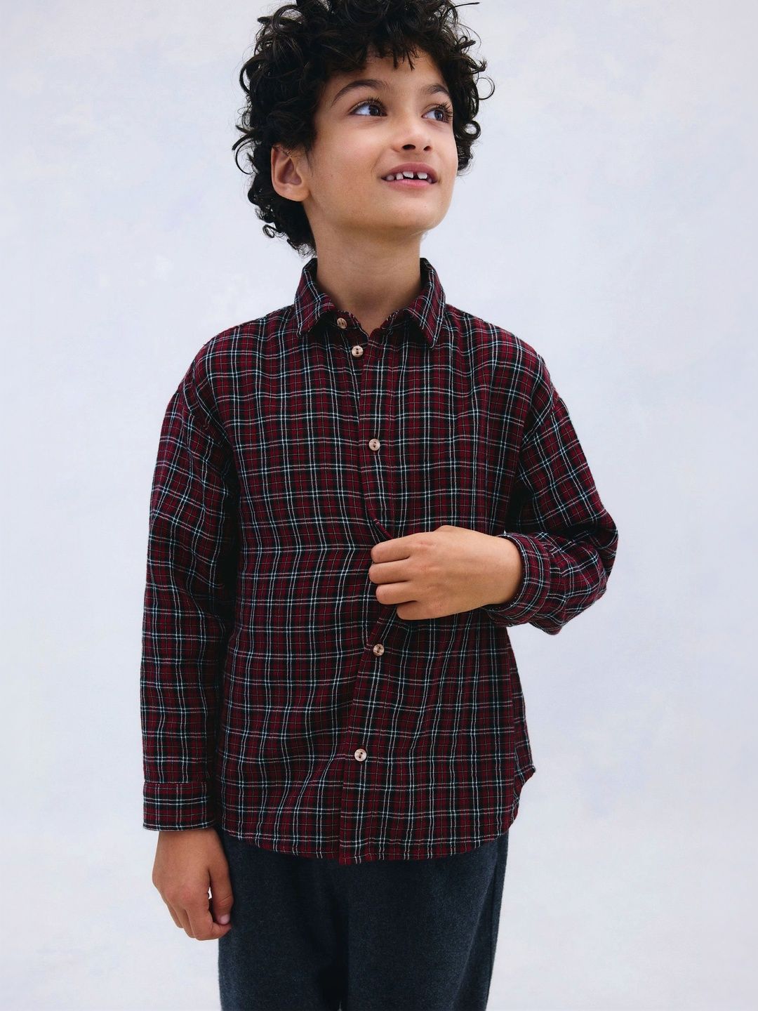 H&M Boys Checked Casual Shirt-picture-58
