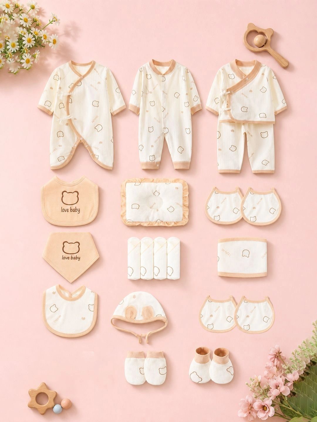 Wunderwoo Infants Pack of 14 Printed Baby Apparel Gift Set-picture-48