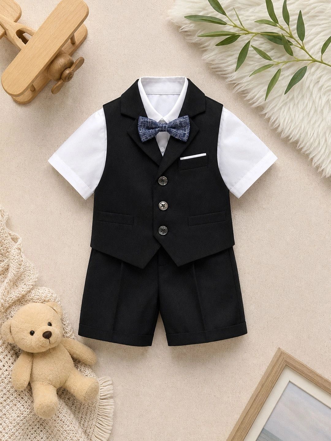 Sparklepop Boys Shirt & Shorts With Waistcoat-picture-49
