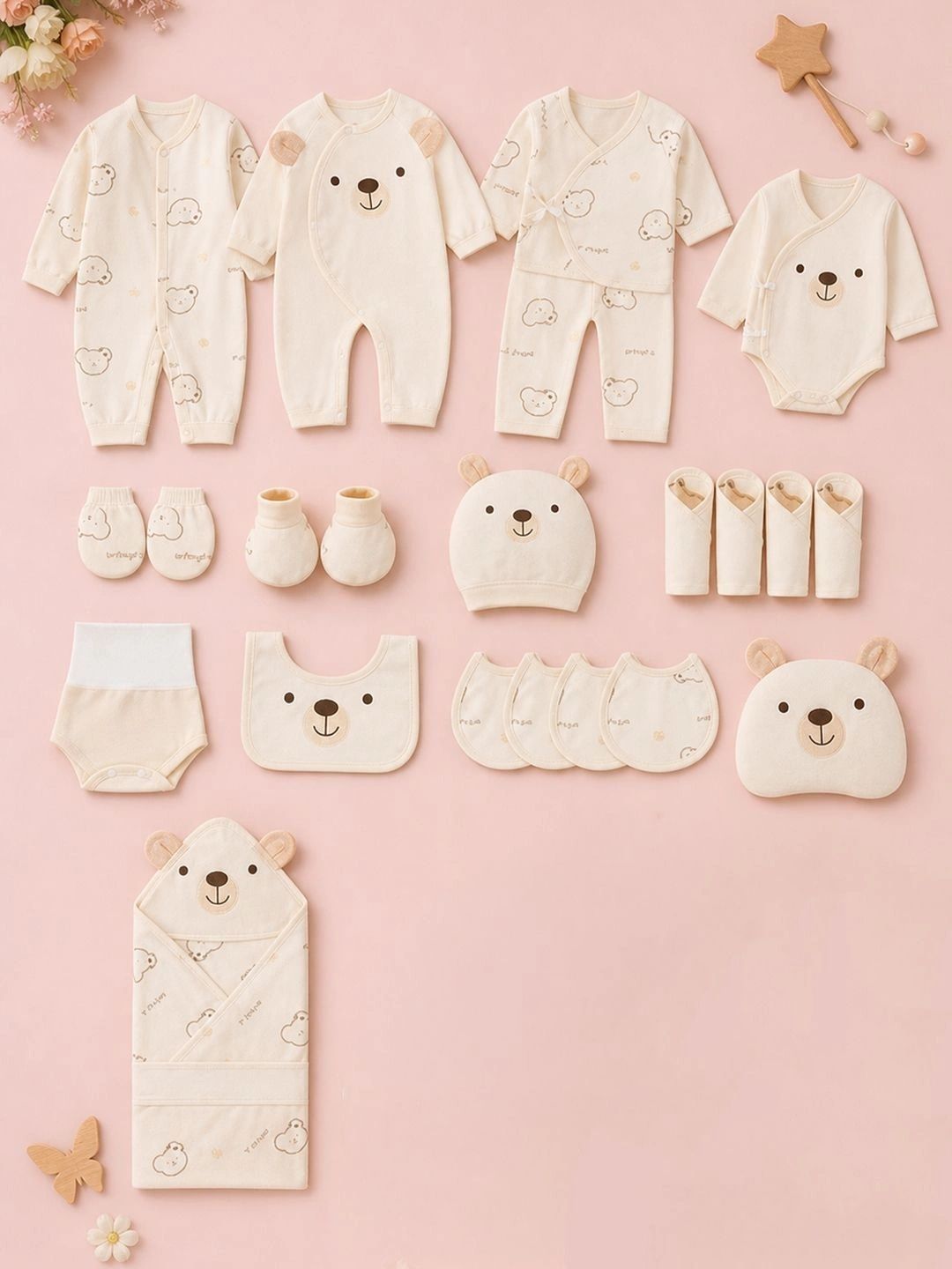 Wunderwoo Infants Pack of 18 Printed Baby Apparel Gift Set-picture-51
