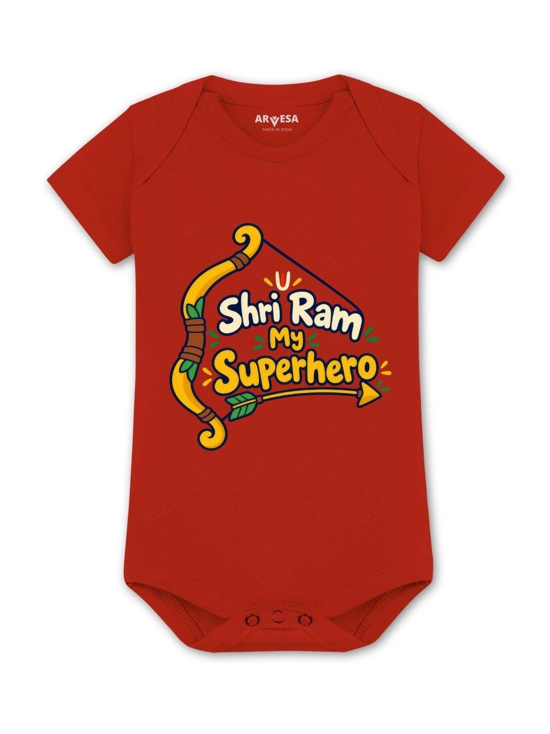 Arvesa Infants Theme Printed Pure Cotton Bodysuit-picture-42
