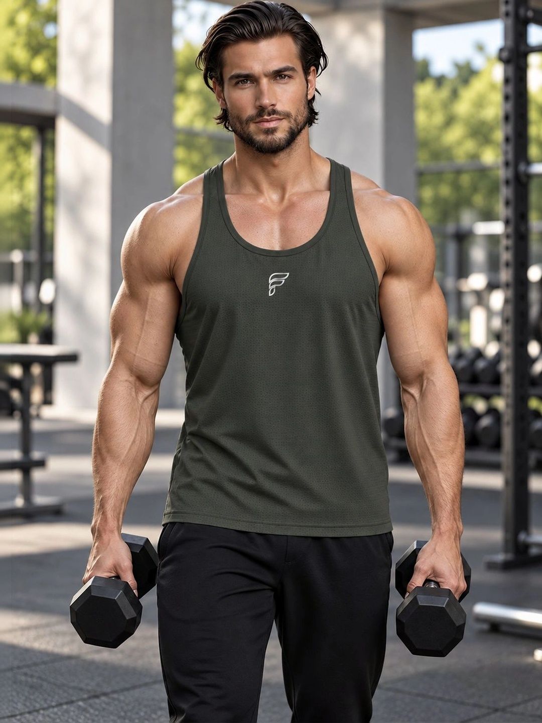 Friskers Men Brand Logo Compression T-shirt-picture-35