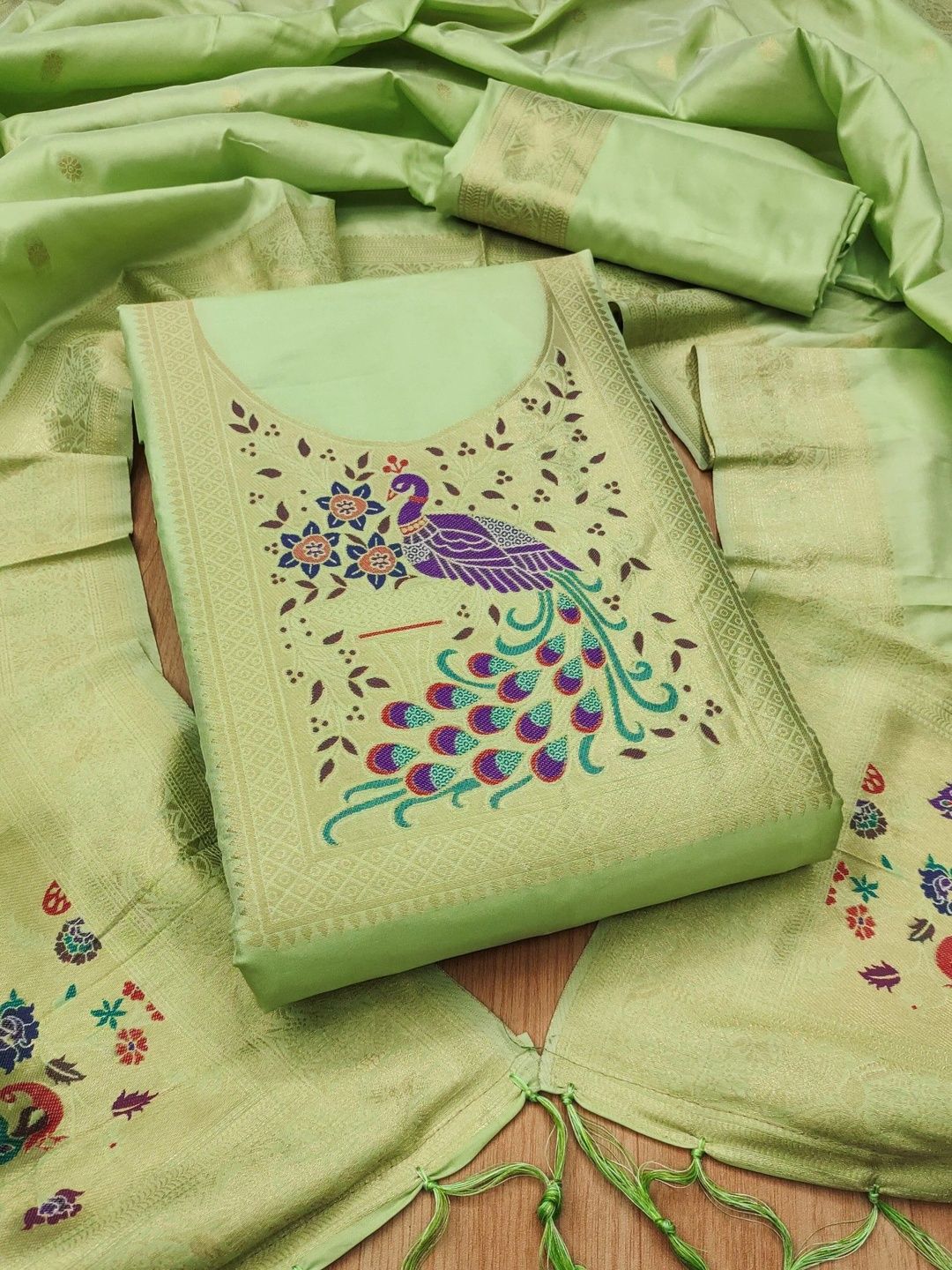 Panzora Unstitched Dress Material-picture-46