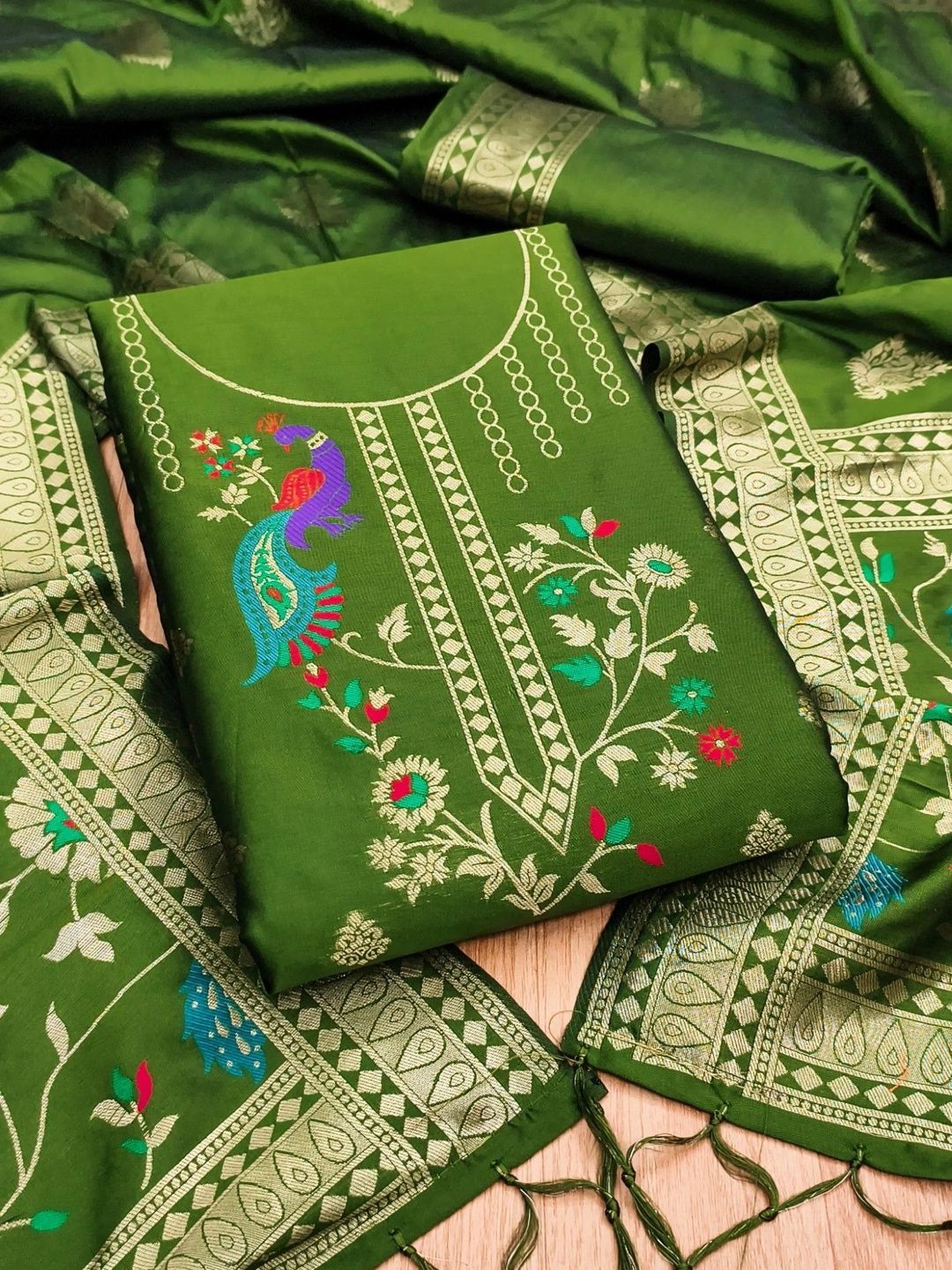 Panzora Unstitched Dress Material-picture-22