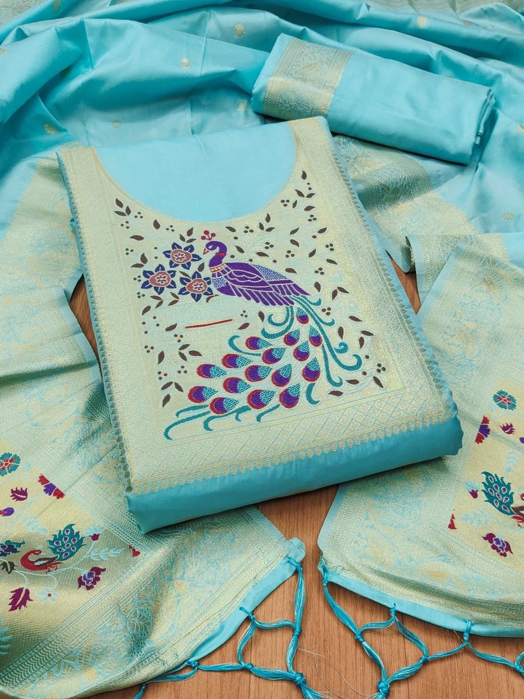 Panzora Unstitched Dress Material-picture-30