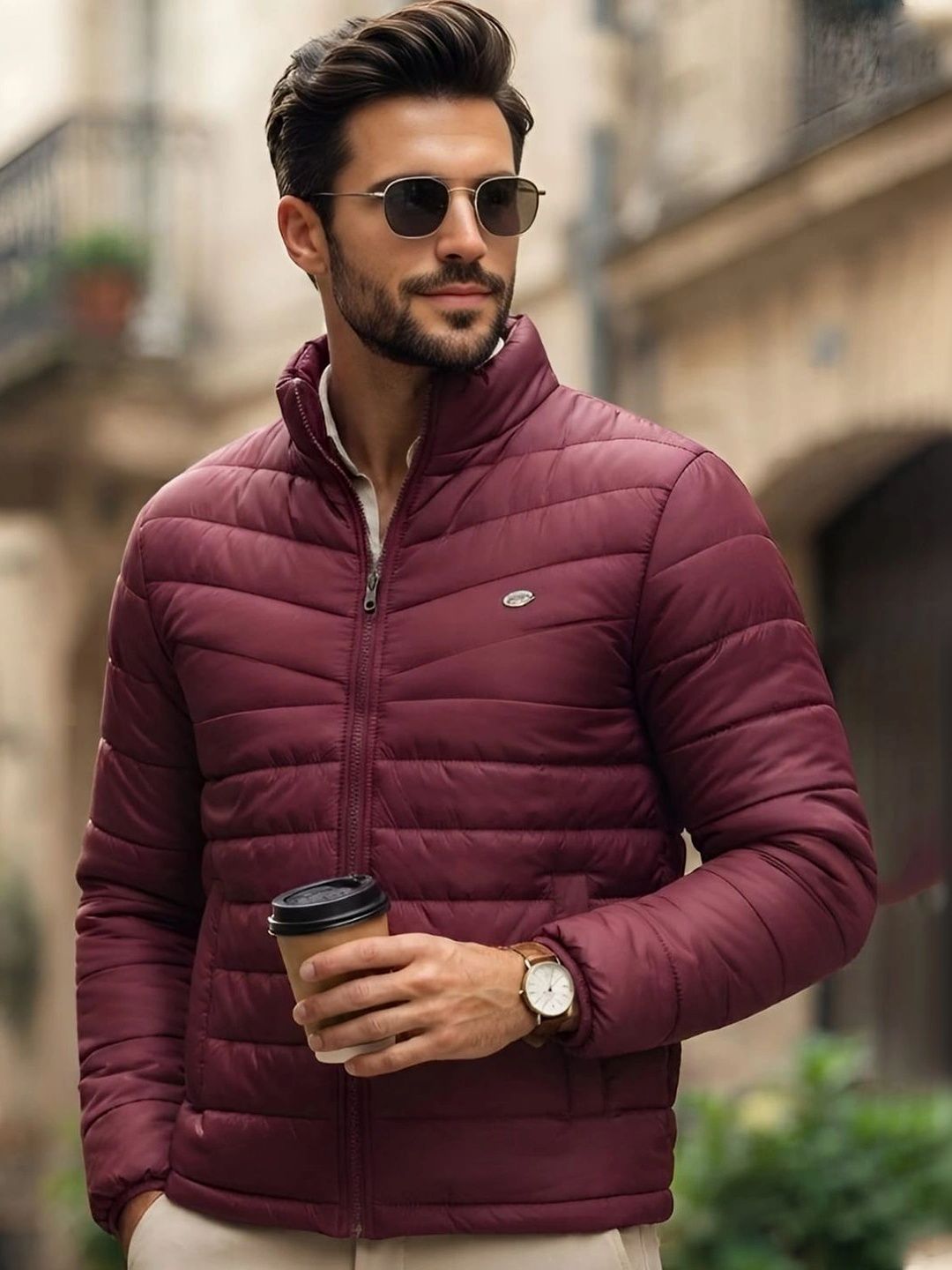 teenzzi active wear men lightweight puffer jacket