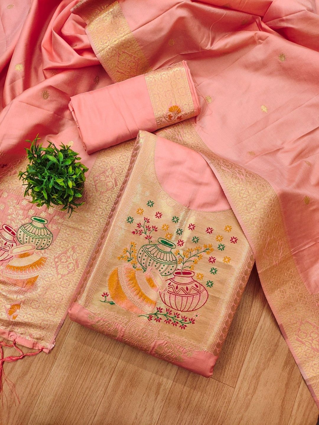 Panzora Unstitched Dress Material-picture-48