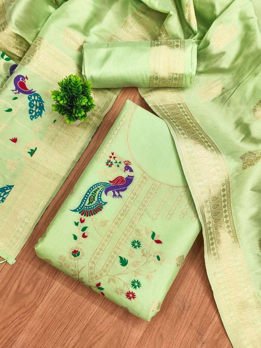 Panzora Unstitched Dress Material-picture-27