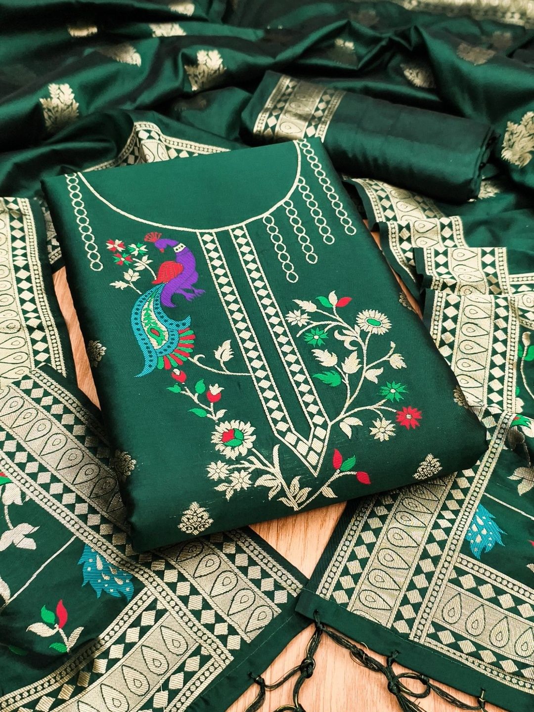 Panzora Unstitched Dress Material-picture-39