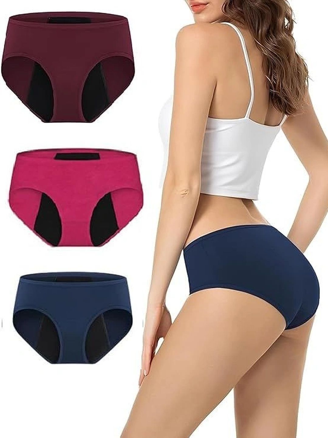 Diving Deep Women Assorted Cotton Period Briefs-picture-47