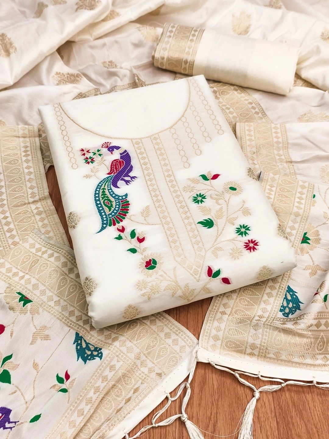 Panzora Unstitched Dress Material-picture-33