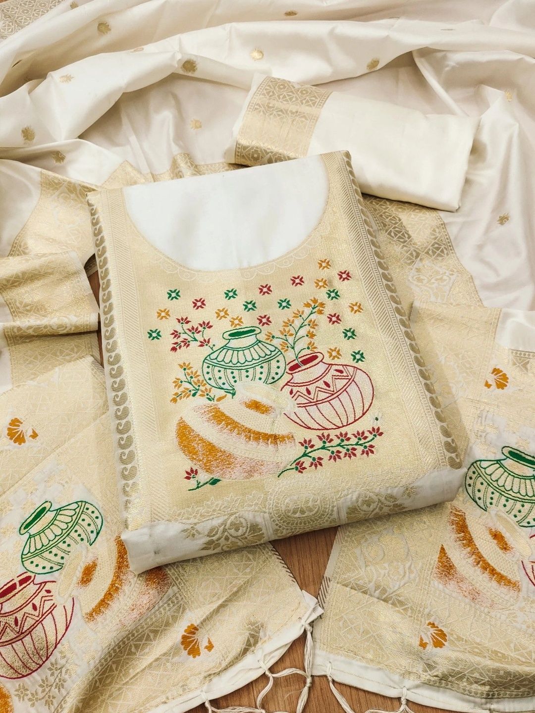 Panzora Unstitched Dress Material-picture-24