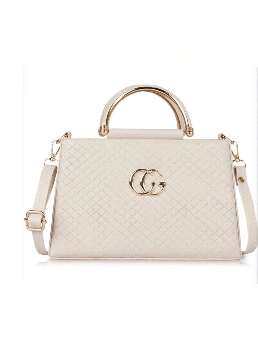 BURAK BURAK PU Structured Handheld Bag with Quilted
